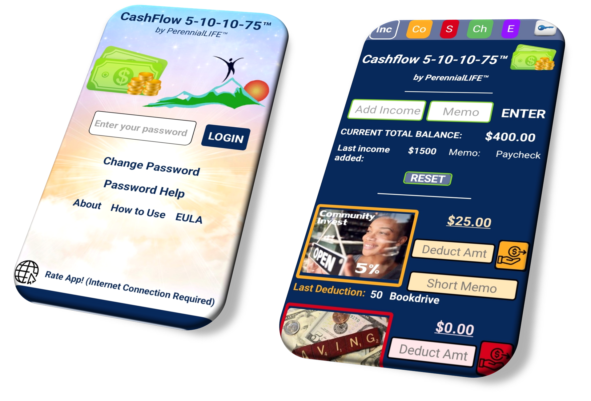 Click image to learn more about the CashFlow 5-10-10-75 app for iPhone and Android